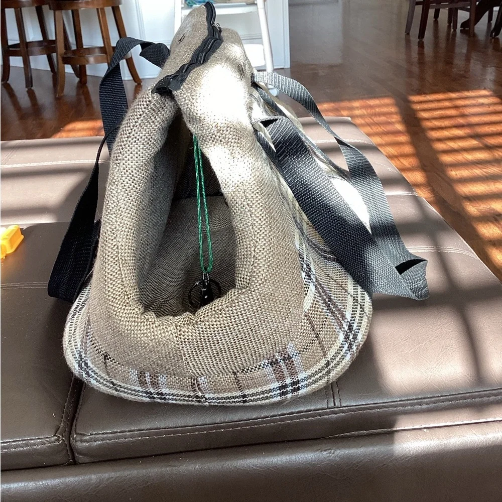 Plaid Dog Carrier Small Dog or cat